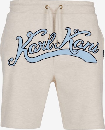 Karl Kani Regular Pants in Beige: front