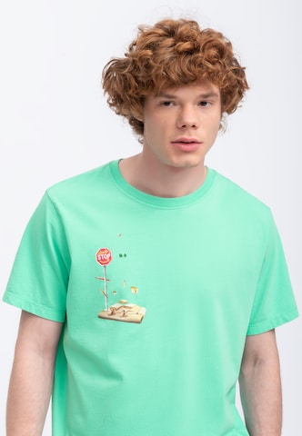 T-Shirt 'Jionda' Kaft en vert