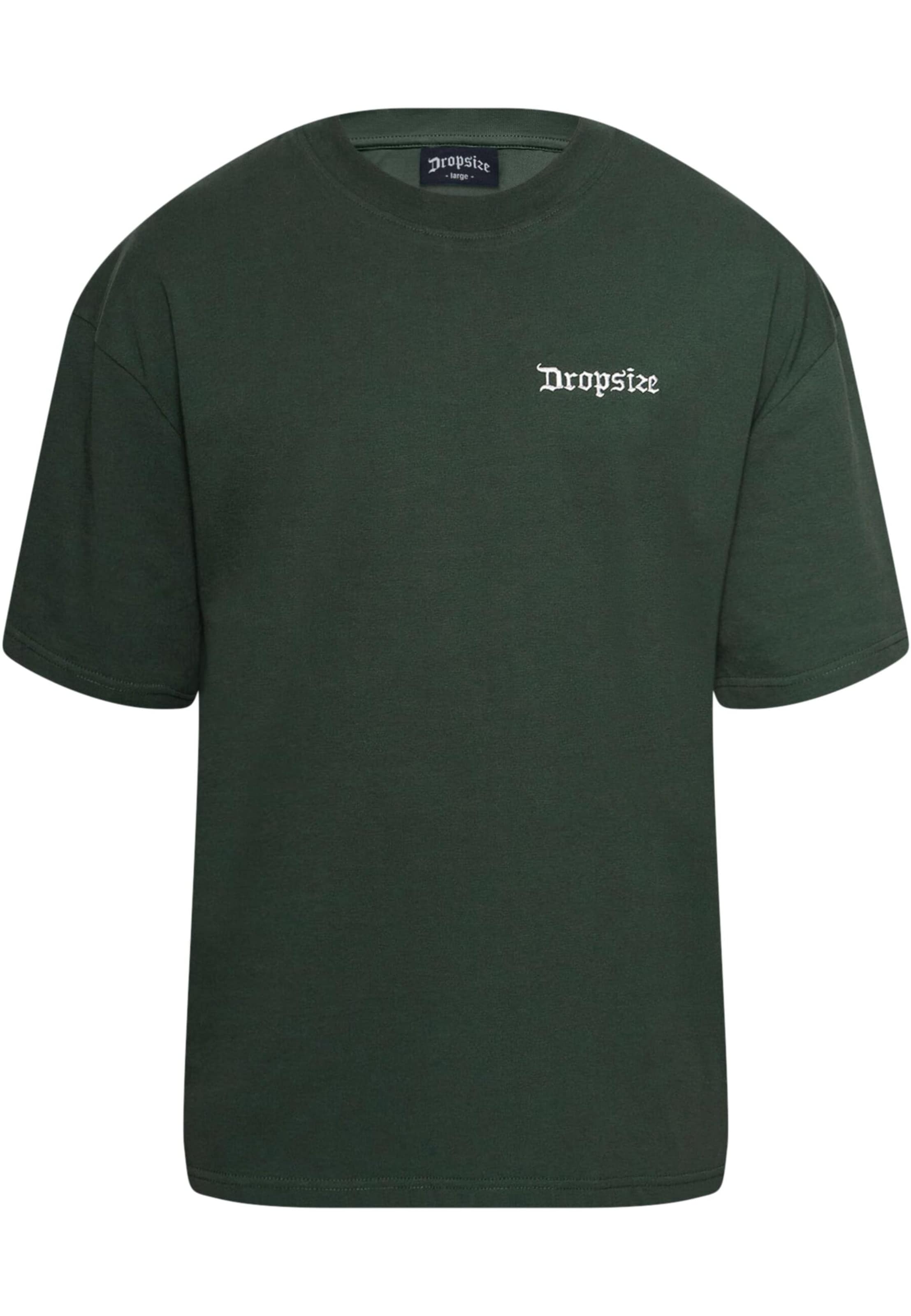 T-Shirt Dropsize en vert : devant