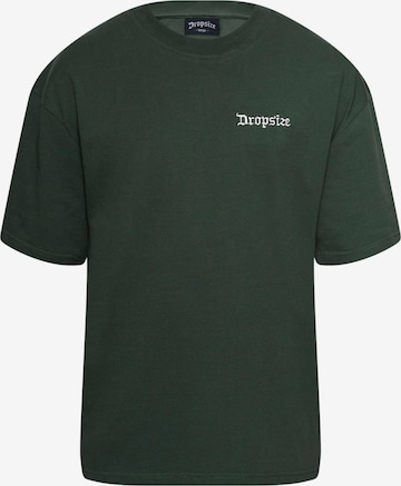 T-Shirt Dropsize en vert : devant