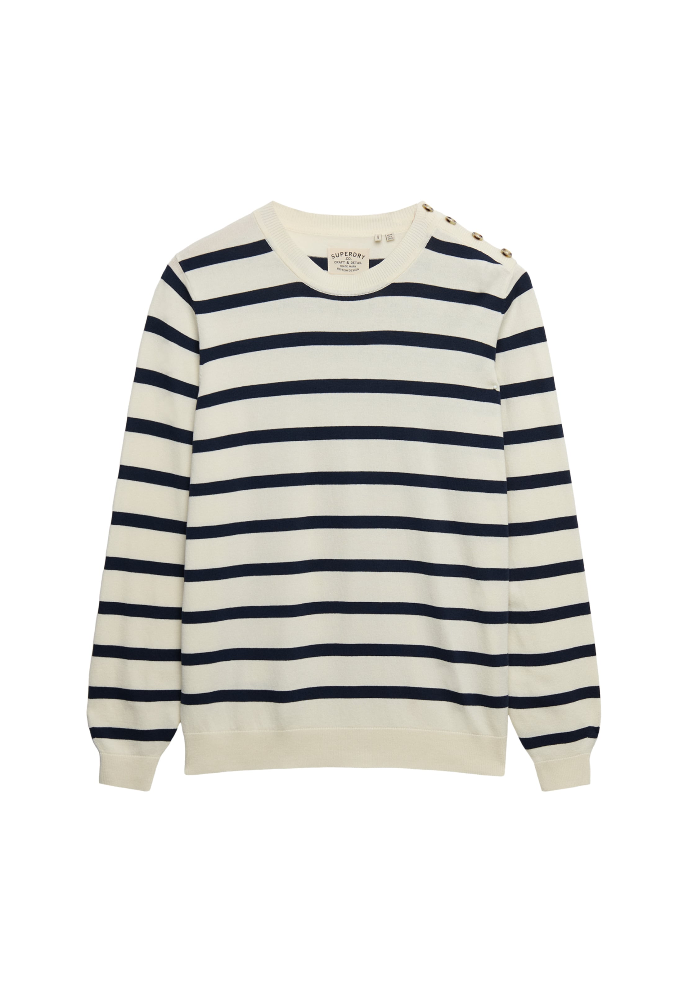 Superdry & Co Pull-over en crème / marine, Vue avec produit