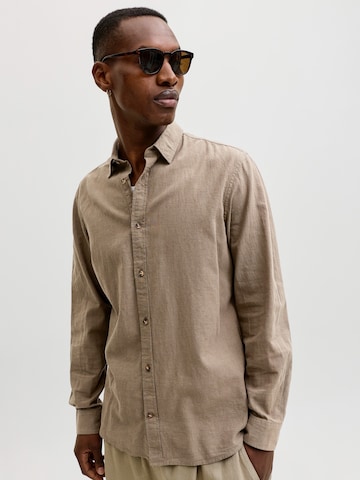 Coupe regular Chemise 'JJESummer' JACK & JONES en marron