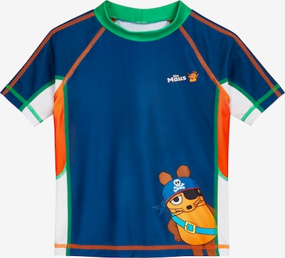 PLAYSHOES UV-zaštita 'DIE MAUS Pirat' u morsko plava / zelena / narančasta / bijela, Pregled proizvoda