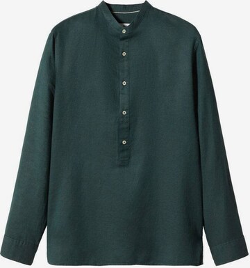 MANGO MAN Regular fit Button Up Shirt 'Bolar' in Green: front