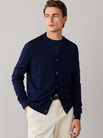 Hackett London Gebreid vest ' ESS' in Blauw