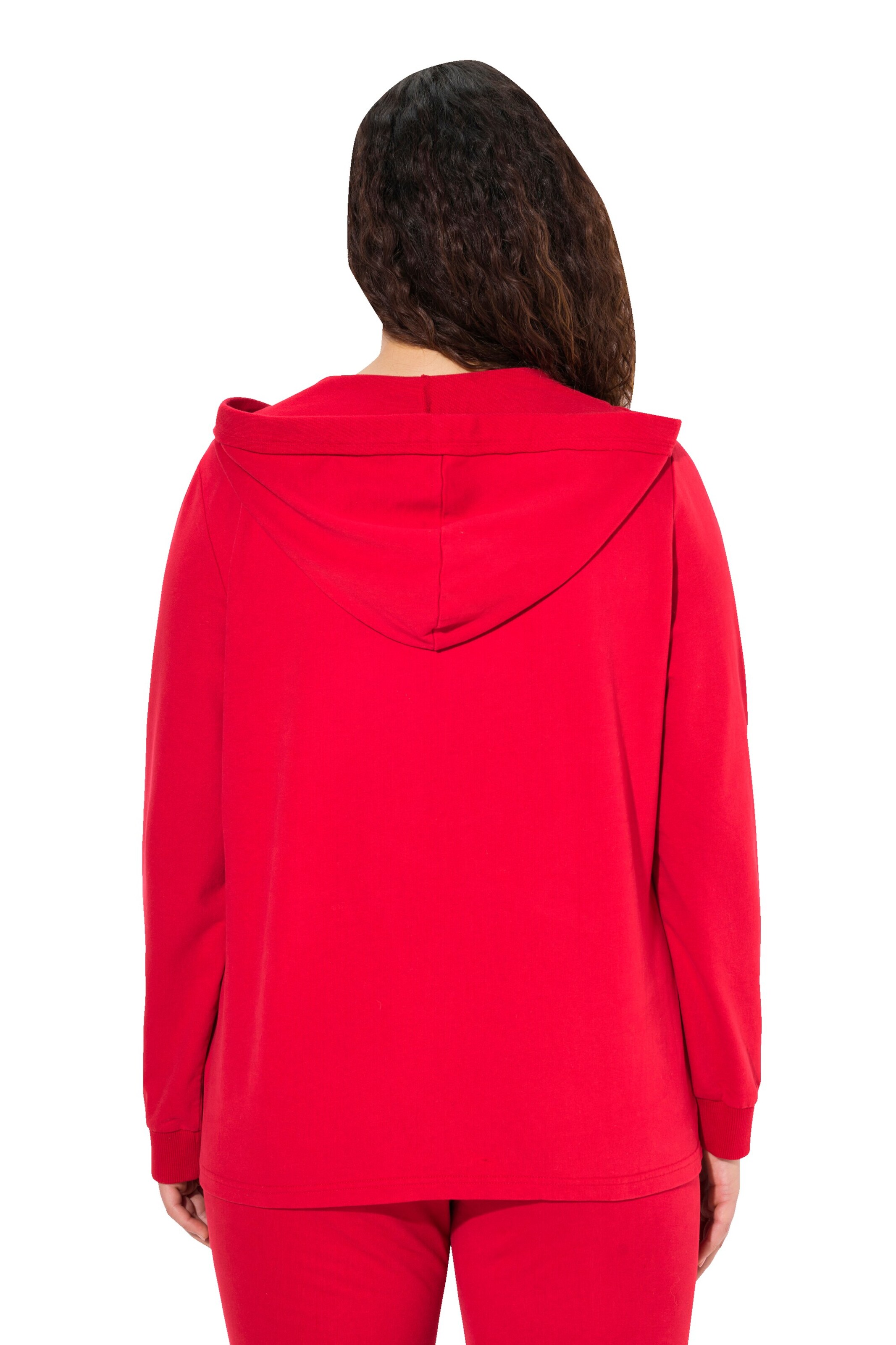 Ulla Popken Sweatjacke in Rot