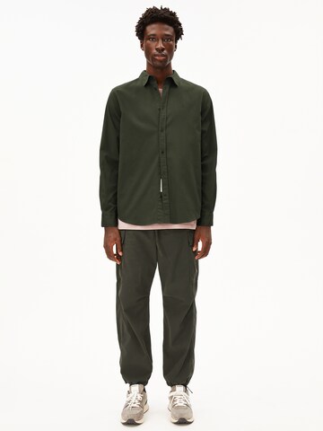 ARMEDANGELS Comfort Fit Longsleeve GIAALO OVERSHIRT in Grün