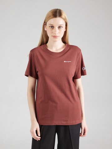 Maglietta di Champion Authentic Athletic Apparel in marrone: frontale