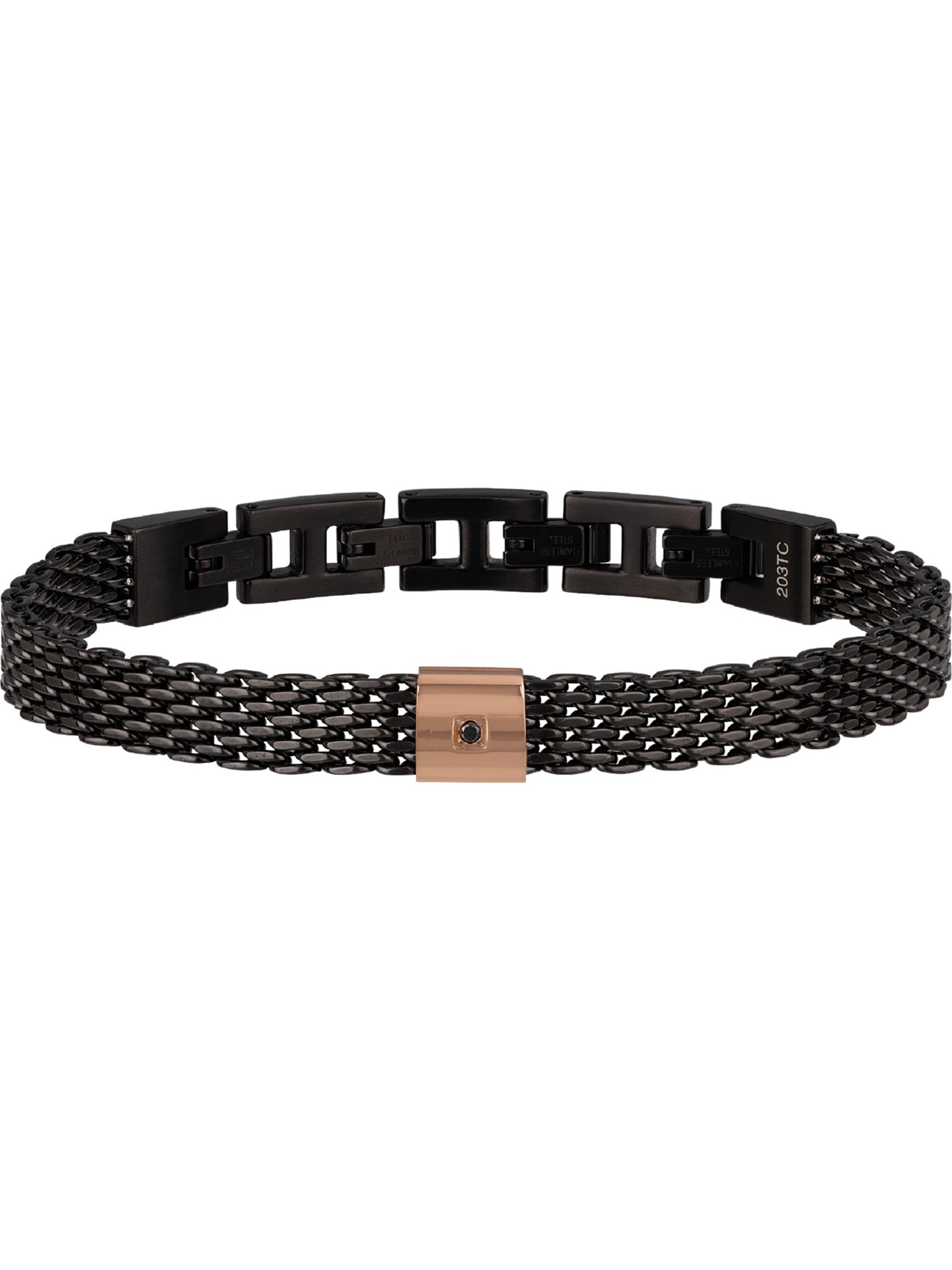 Breil Armband in Schwarz: Vorderseite