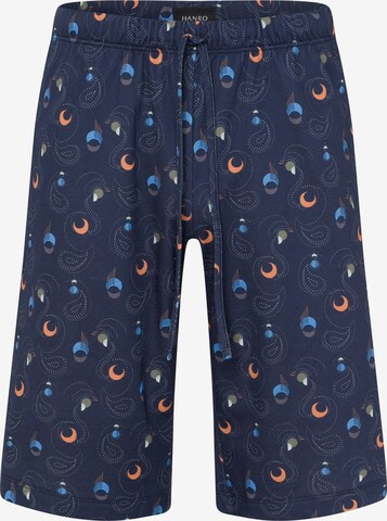 Hanro Pajama Pants 'Night & Day' in Blue: front