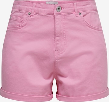 ONLY Normalny krój Jeansy 'PHINE' w kolorze różowy: przód