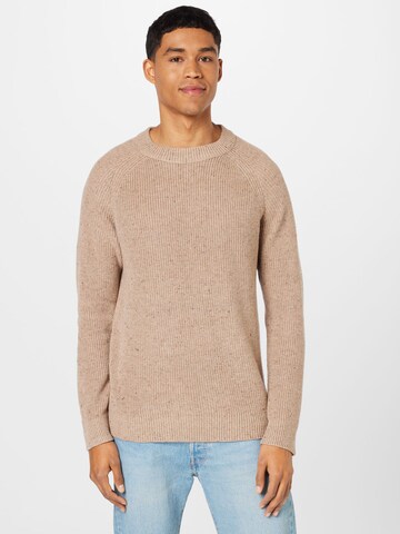 Pull-over BURTON MENSWEAR LONDON en beige : devant