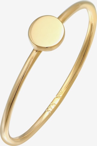 ELLI PREMIUM Ring 'Geo' in Goud: voorkant