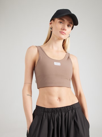 Bustier Haut EA7 Emporio Armani en gris : devant