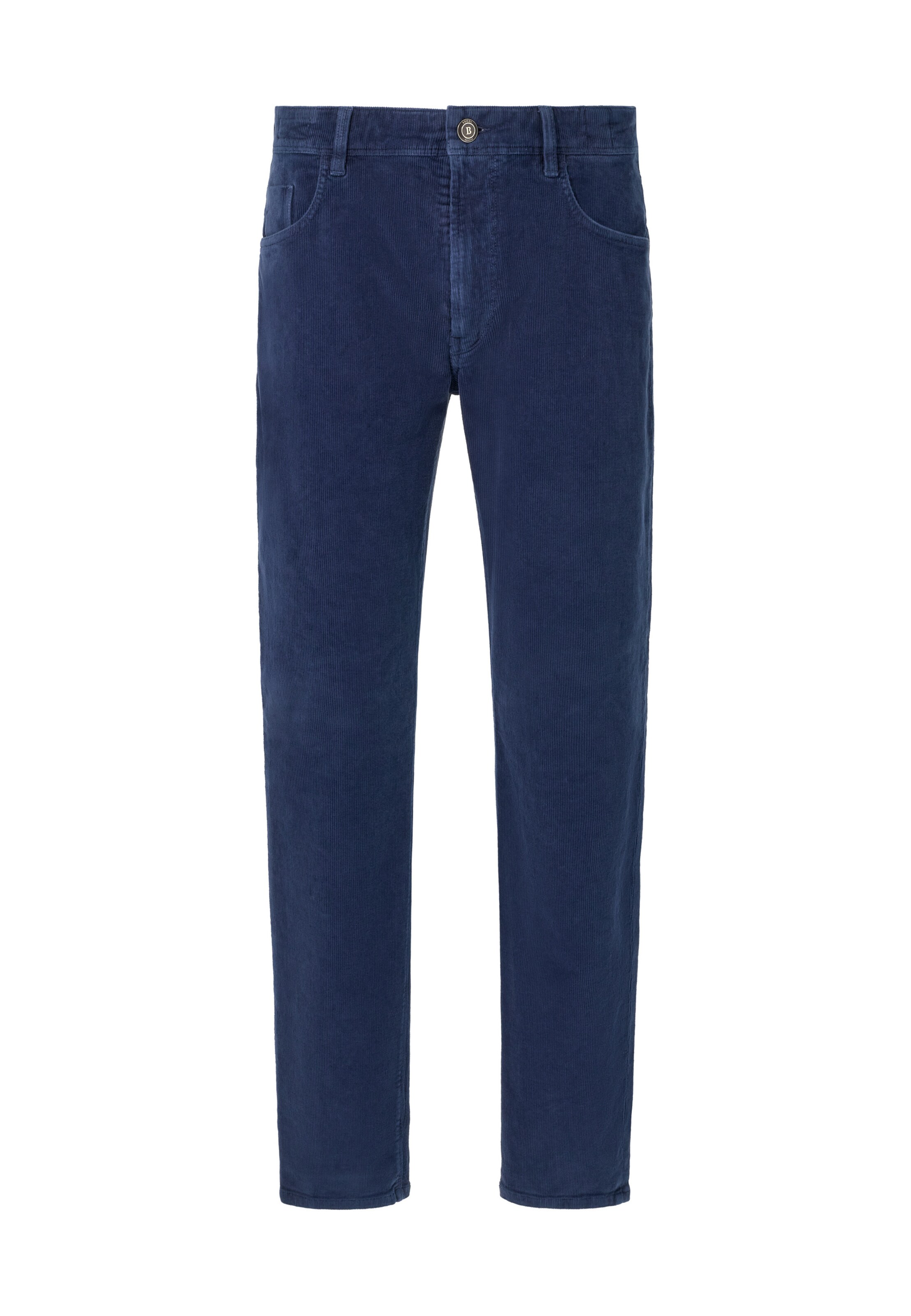 Coupe slim Pantalon Boggi Milano en bleu : devant