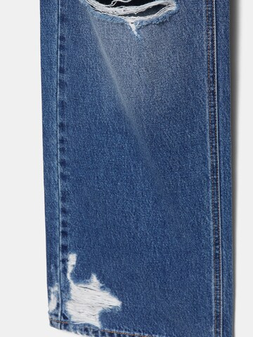 Pull&Bear Široký strih Džínsy - Modrá