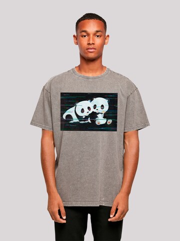 T-Shirt 'Tao Tao Retro' F4NT4STIC en gris : devant