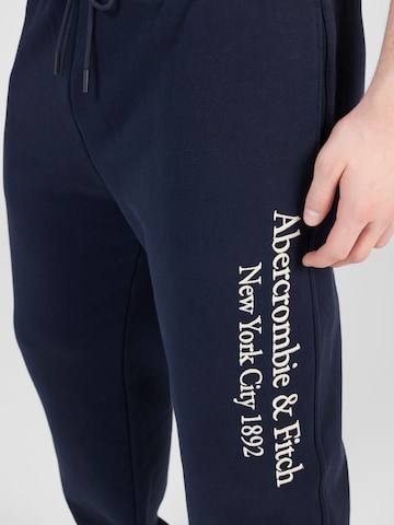 Abercrombie & Fitch Regular Hose in Blau