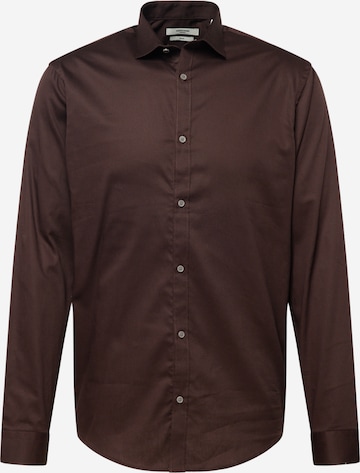 Camicia di JACK & JONES in marrone: frontale