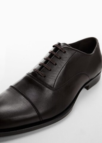 MANGO MAN Lace-Up Shoes 'Pauloin' in Brown