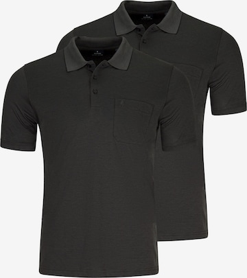 Ragman Shirt 'Basic' in Grijs: voorkant
