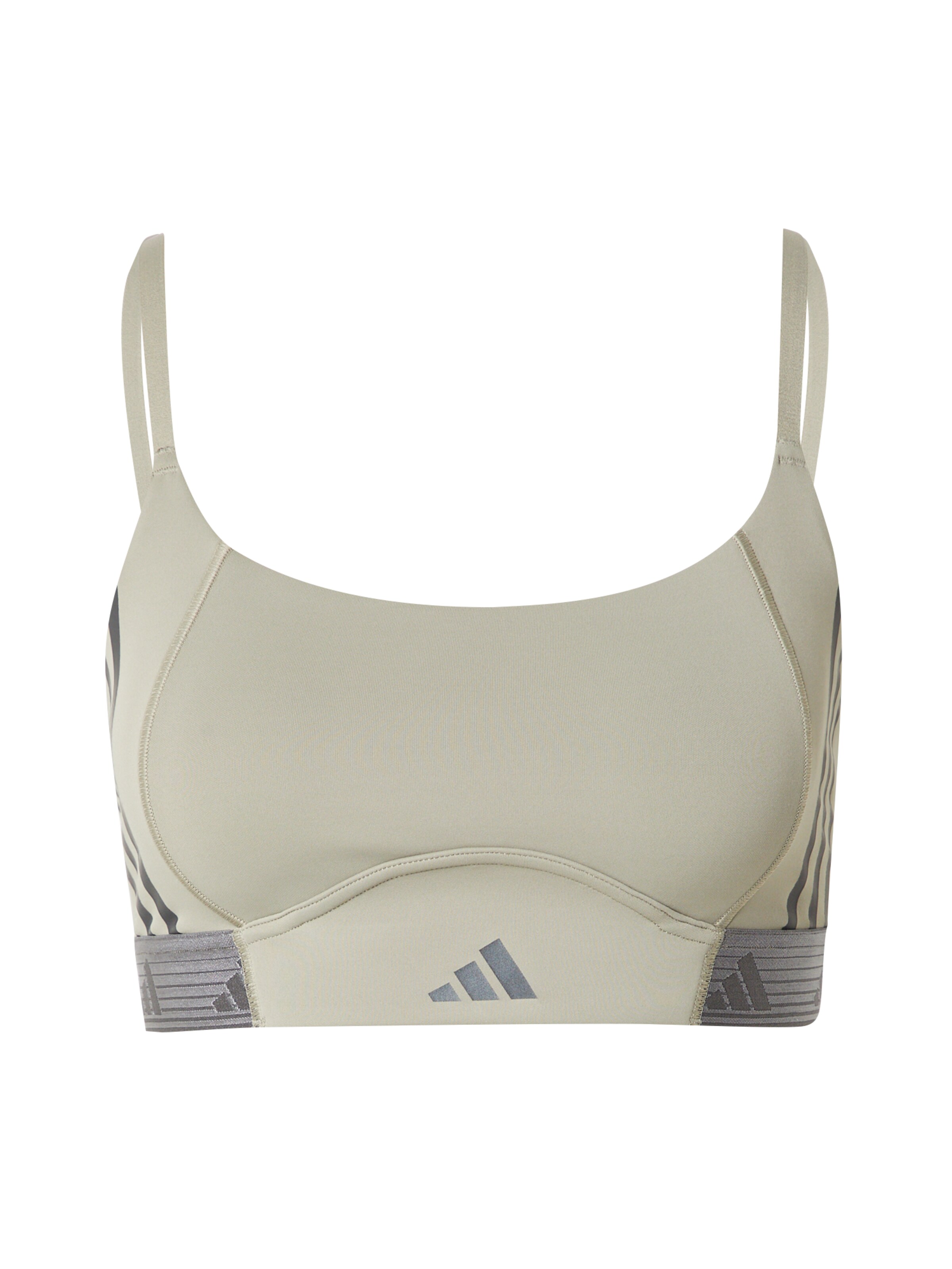 ADIDAS PERFORMANCE Bustier Sport bh 'Hyperglam' in Groen: voorkant