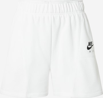 Nike Sportswear Regular Trousers in White: front