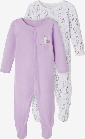 NAME IT Pajamas in Purple: front