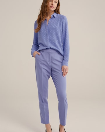 WE Fashion - Slimfit Pantalón de pinzas en lila