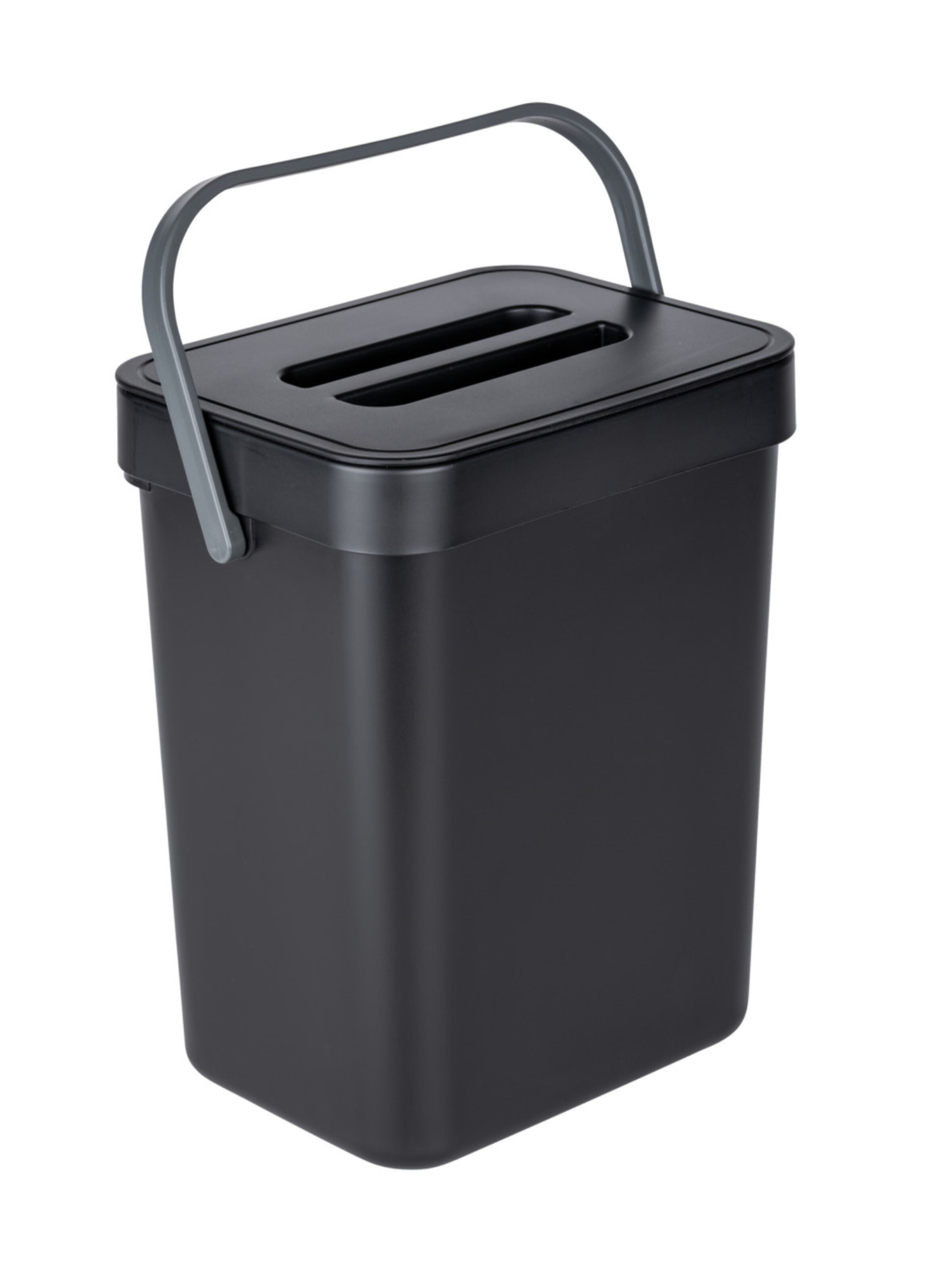 Wenko Eimer 'Tago' in Schwarz: Vorderseite