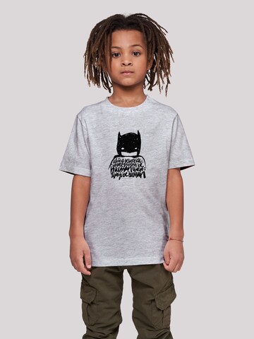 F4NT4STIC Shirt 'DC Comics Batman Always Be Yourself ' in Grijs: voorkant