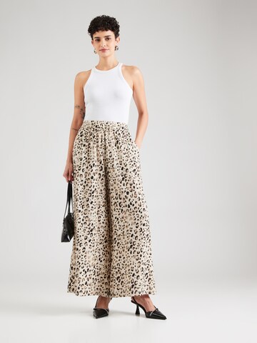 MSCH COPENHAGEN Wide leg Trousers 'Alyona Vlora' in Beige