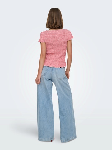 ONLY Тениска 'ONLCELLE' в червено