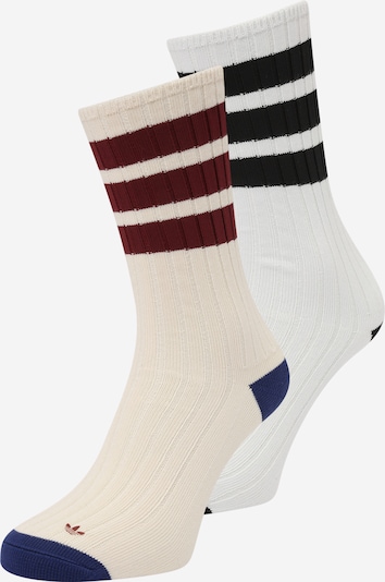 ADIDAS ORIGINALS Socken 'Premium Mid Crew ' in creme / navy / rot / weiß, Produktansicht