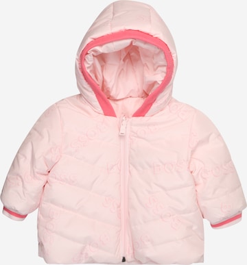 BOSS Kidswear Vinterjakke i rosa: forside