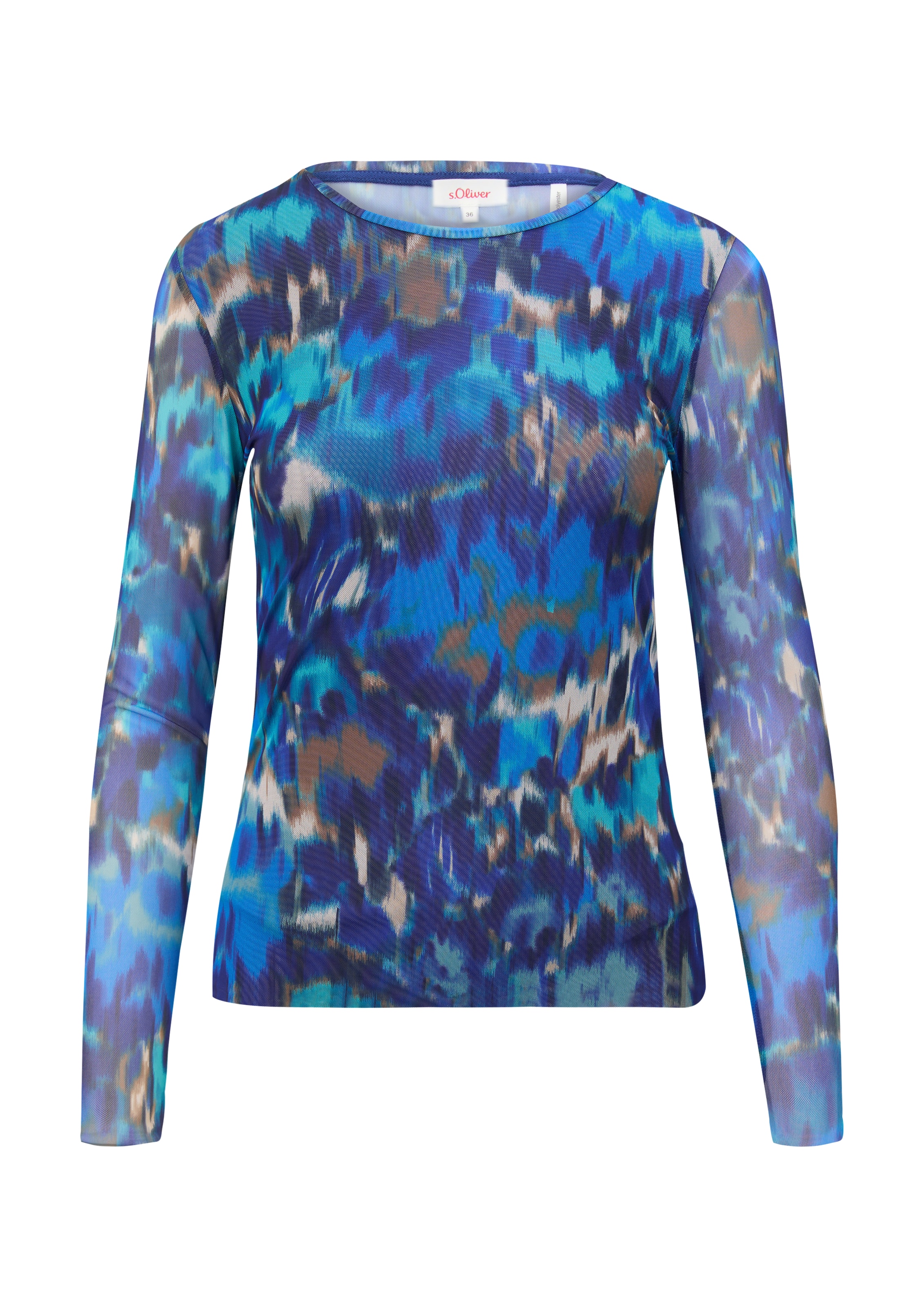 s.Oliver Shirt in Blauw: voorkant