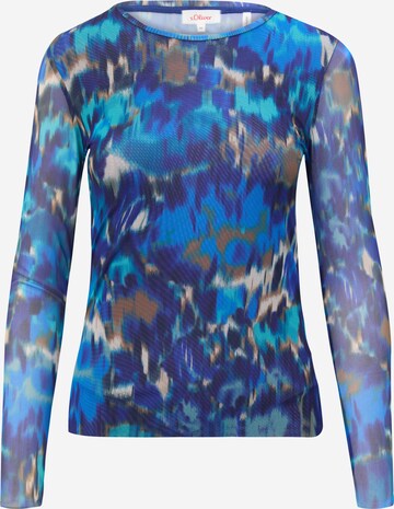 s.Oliver Shirt in Blauw: voorkant