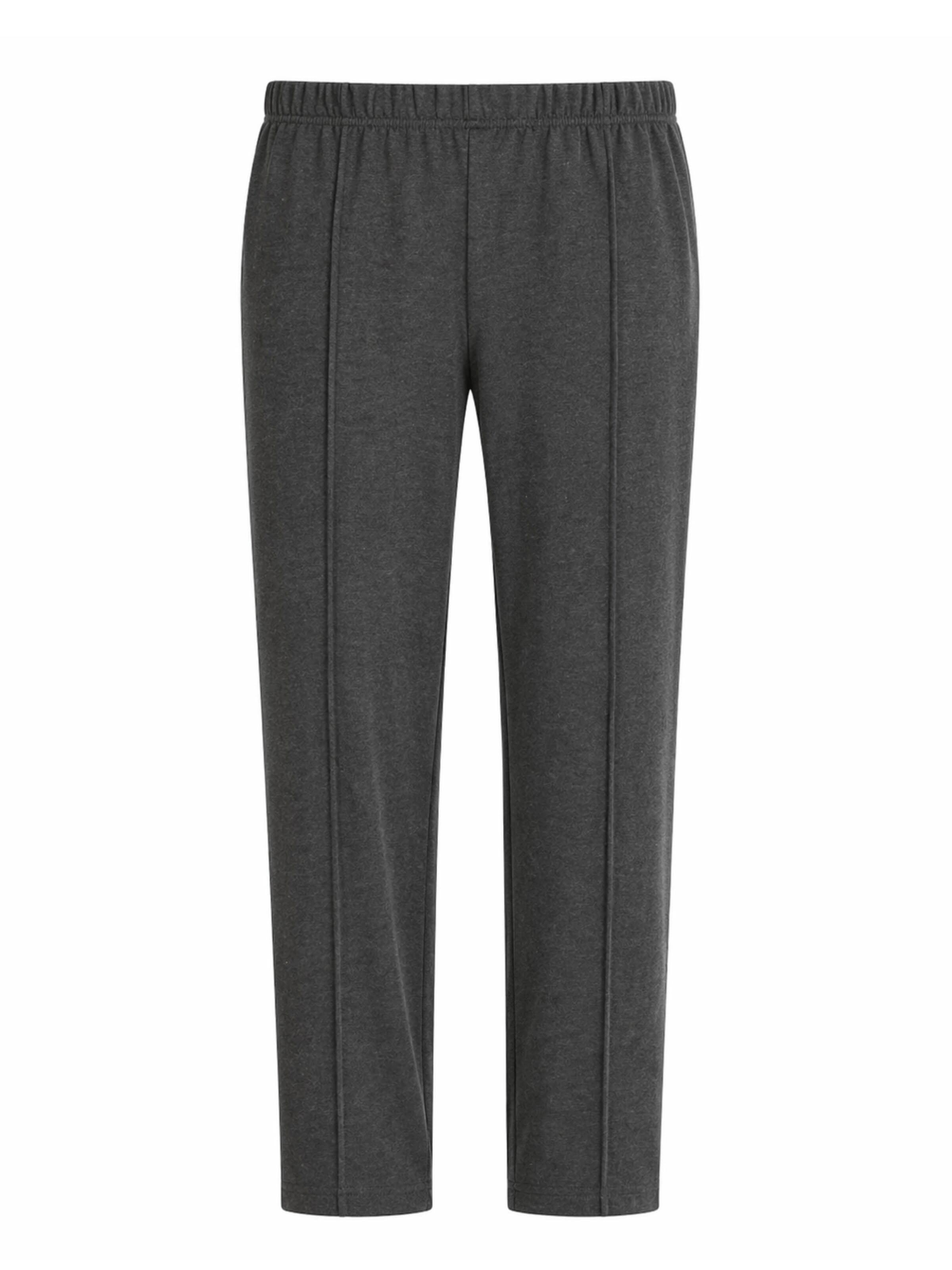 HAJO Regular Pleated Pants in Grey: front