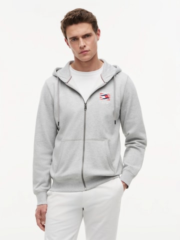 Giacca di felpa di TOMMY HILFIGER in grigio: frontale