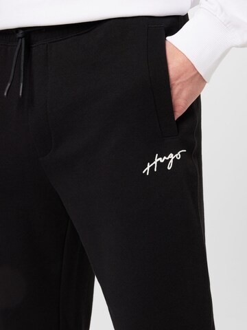 HUGO Tapered Trousers 'Drasilia' in Black
