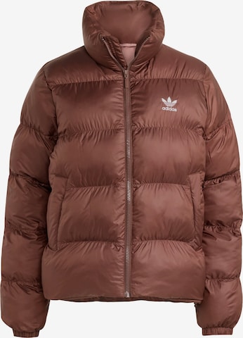 ADIDAS ORIGINALS Демисезонная куртка 'Adicolor' в Коричневый: спереди