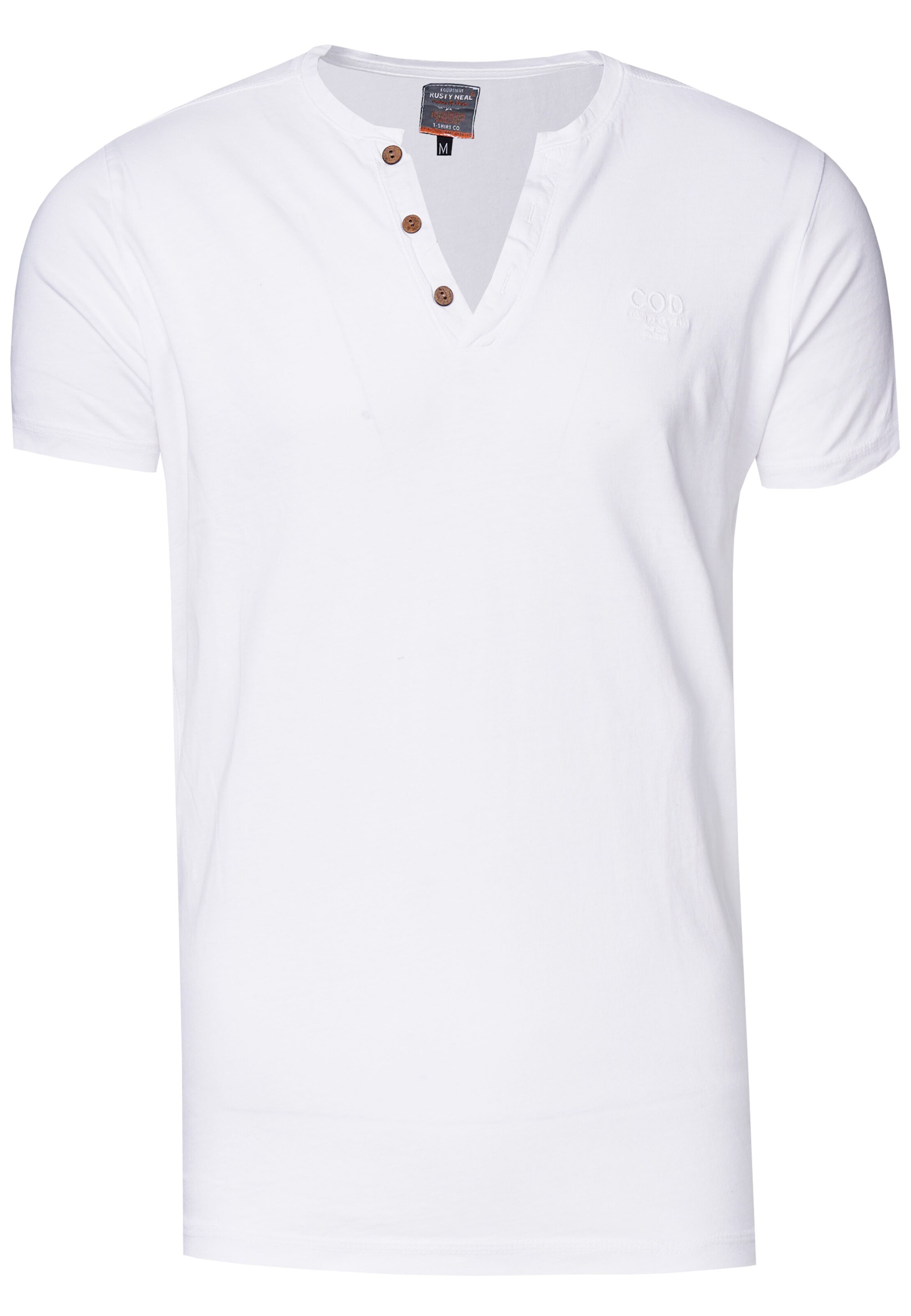 Männer Shirts Rusty Neal T-Shirt in Weiß - MQ38432