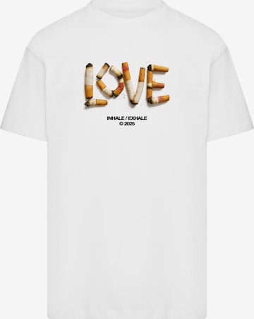 MT Upscale Tričko 'Inhale' – bílá: přední strana