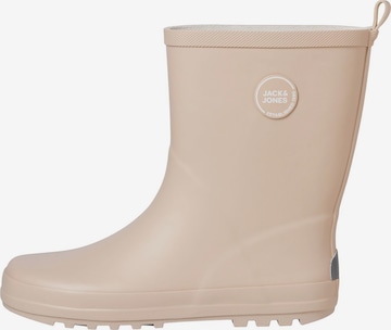 Jack & Jones Junior Rubber boot in Beige: front