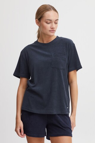 Oxmo - Camisa 'Oxfrika' em azul: frente