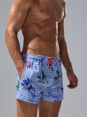 SEOBEAN Badeshorts 'Bird' in Blau