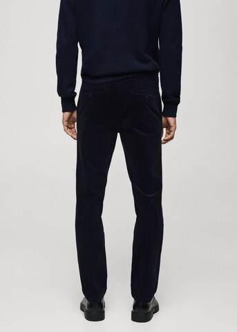 MANGO MAN Slimfit Hose 'Berdam' in Blau