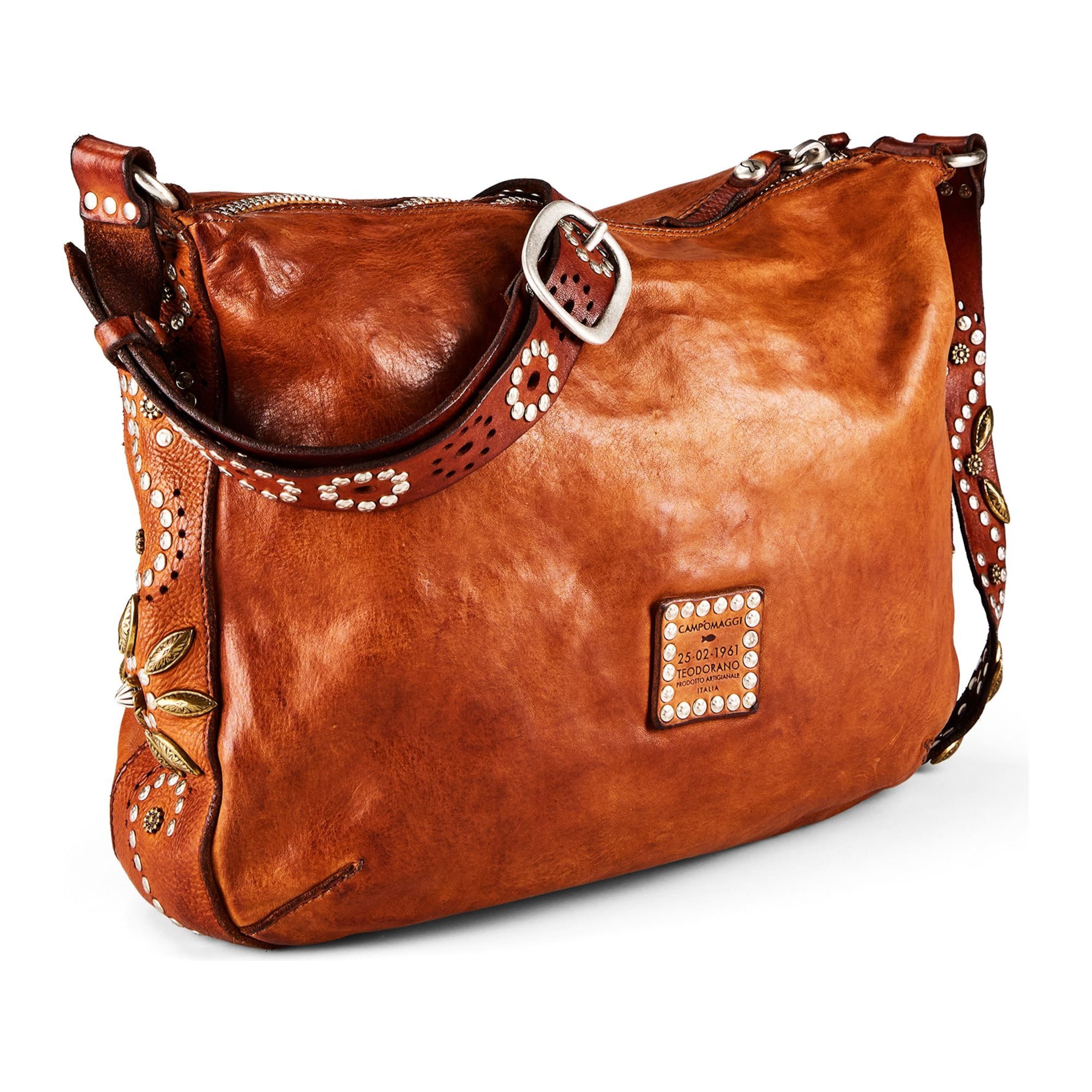 Campomaggi Schoudertas 'Nada' in Bruin