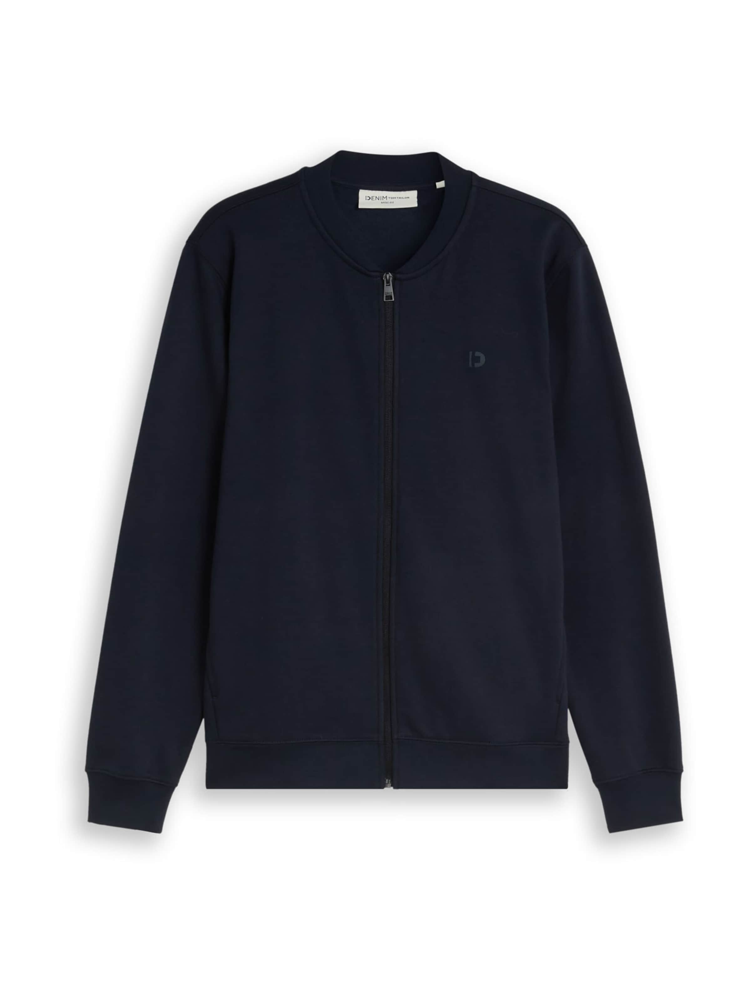 TOM TAILOR DENIM Sweatjacka i blå: framsida
