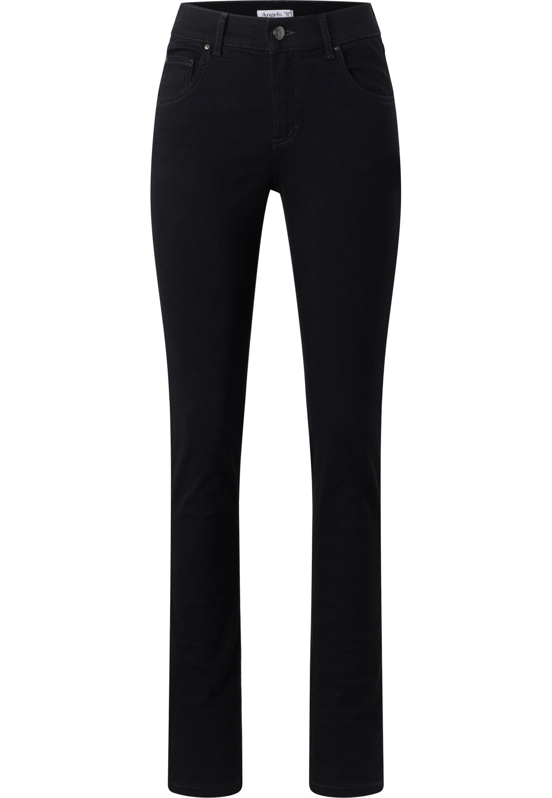 Skinny Jeans di Angels in nero: frontale